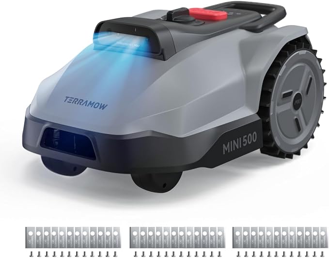 TerraMow Mini 500 Robotic Lawnmower without Boundary Cable with 36 Blades