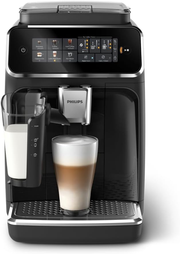 PHILIPS Kaffeevollautomat LatteGo 2300 Serie, Schwarz, 4 Spezialitäten