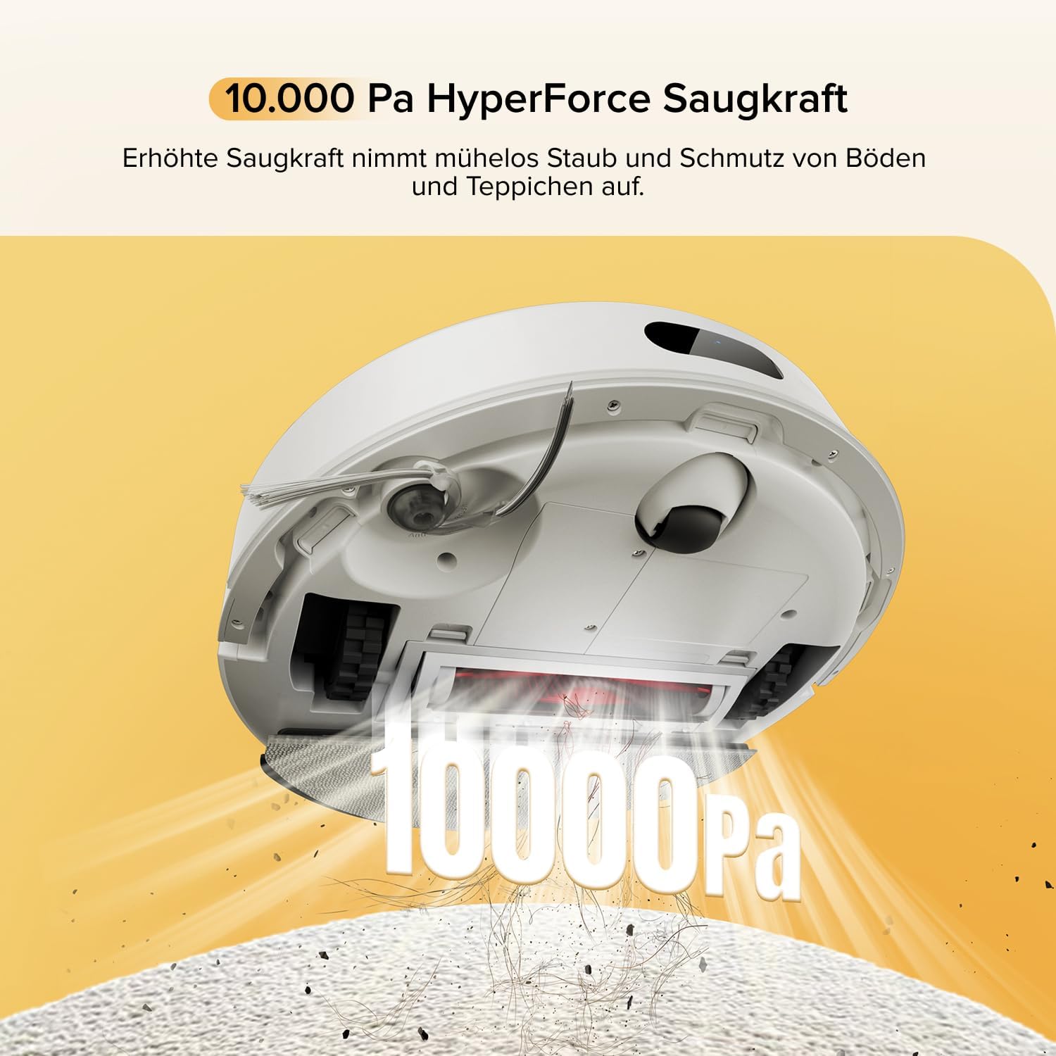 Roborock Q7 M5 Robot Vacuum with Mop 10000Pa Suction LiDAR Navigation Pet Hair Carpet Cleaning 150 Min Runtime App Control White